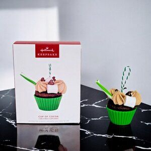 NEW Hallmark CUP OF COCOA 15th Christmas Cupcakes Keepsake Ornament 2024 NIB